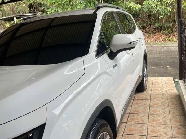 White crossover, full exterior, JMV home service car wash, Davao City